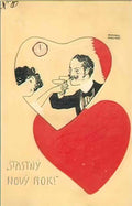 Raphael Kirchner happy new year 1899 1 Art A4 Photo Print