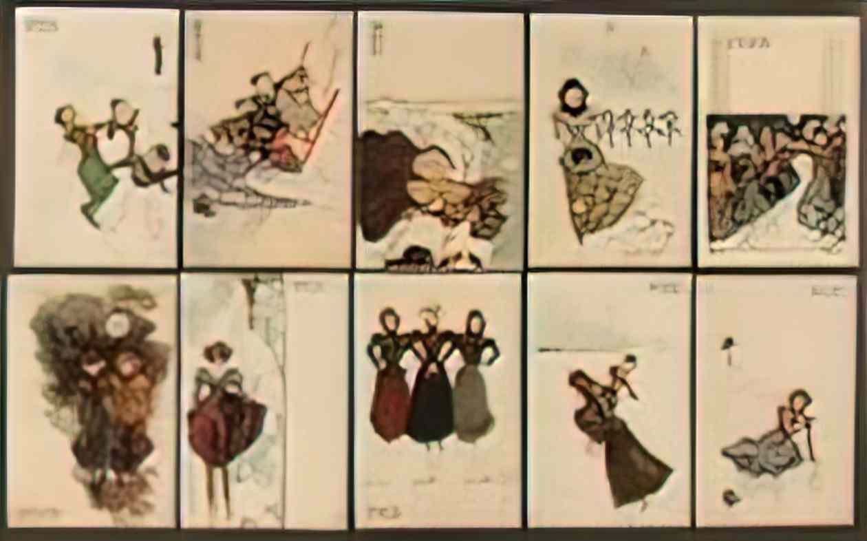 Raphael Kirchner ice flowers 1899 Art A4 Photo Print