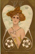 Raphael Kirchner jewellery Art A4 Photo Print