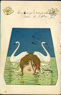 Raphael Kirchner leda and the swan 3 Art A4 Photo Print