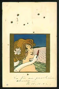 Raphael Kirchner leda and the swan 5 Art A4 Photo Print