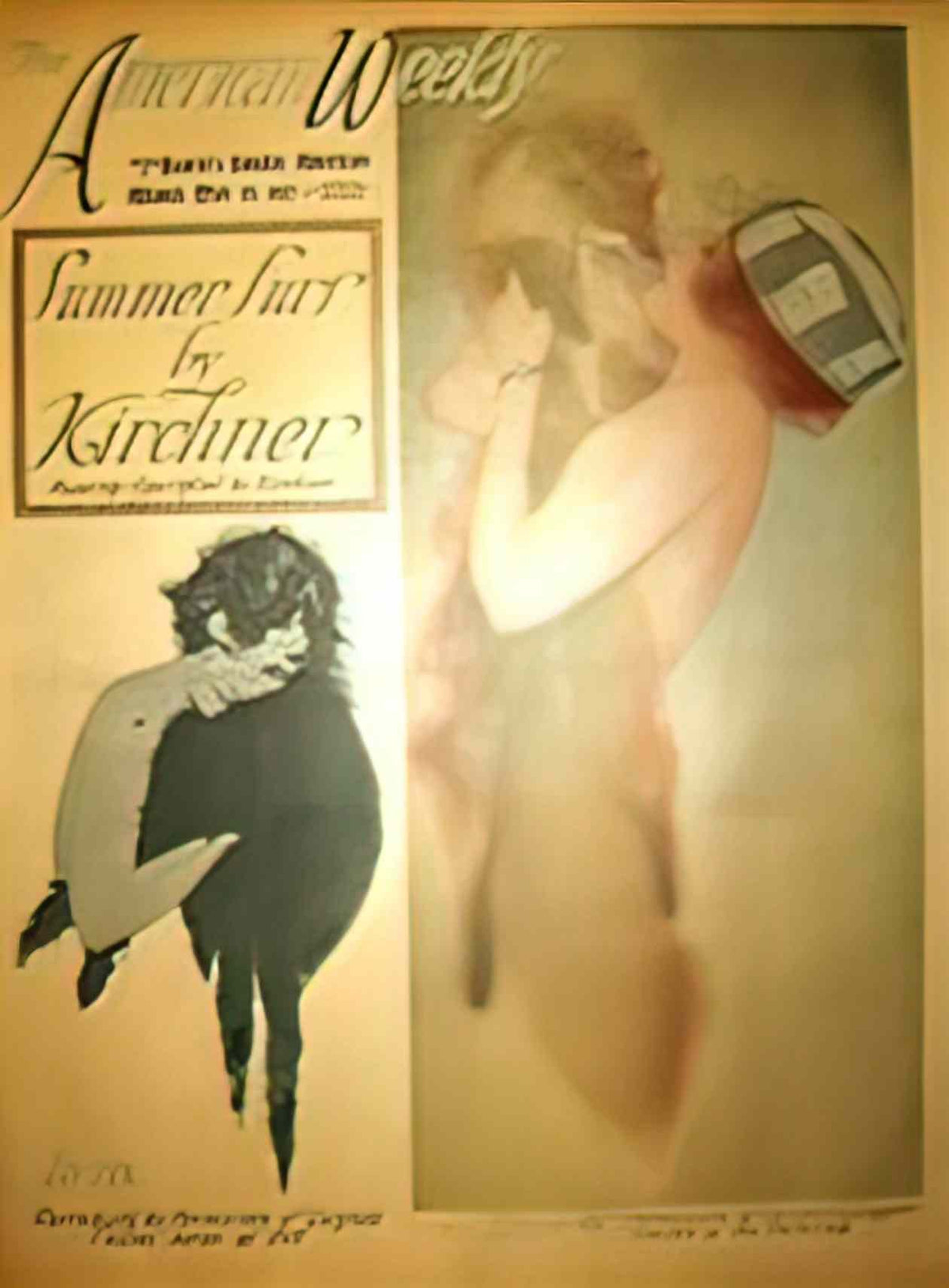 Raphael Kirchner lillian lorraine hearst s sunday american 1917 Art A4 Photo Print