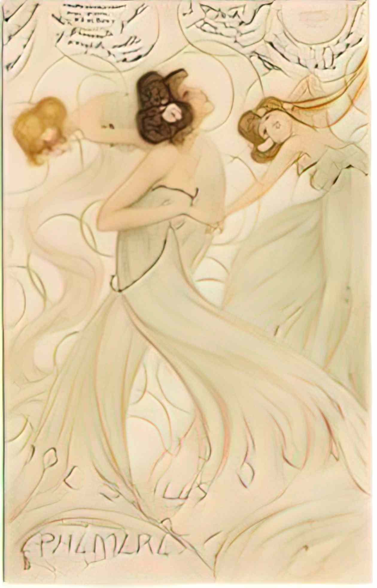 Raphael Kirchner mayflyes 1904 2 Art A4 Photo Print
