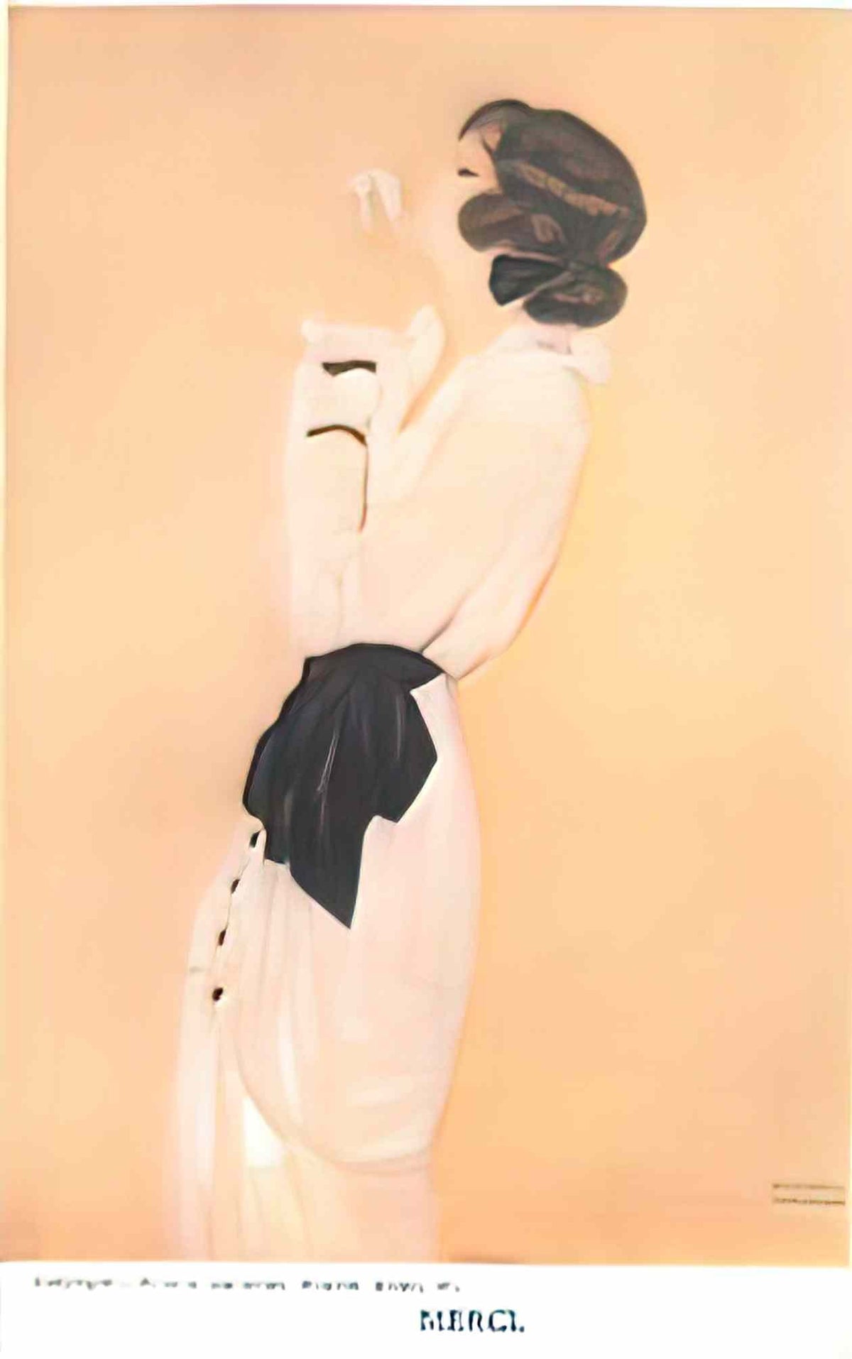 Raphael Kirchner merci i 1916 Art A4 Photo Print