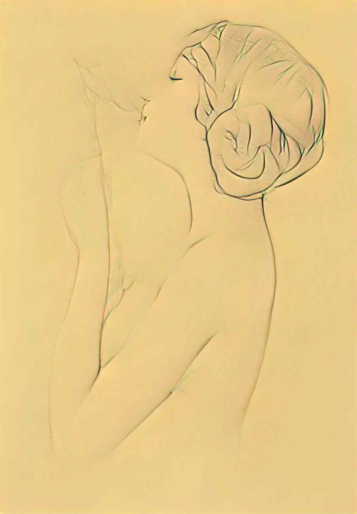 Raphael Kirchner nude drawings 3 Art A4 Photo Print