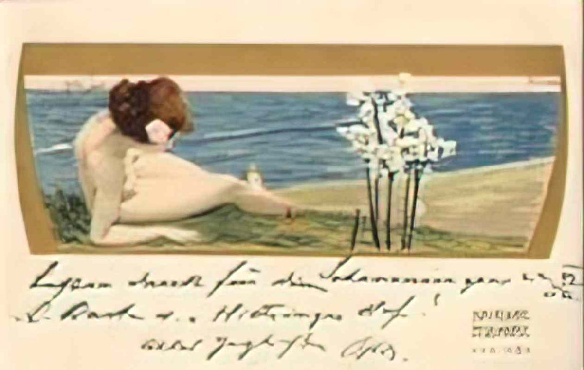 Raphael Kirchner old times Art A4 Photo Print