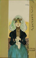 Raphael Kirchner parfums 1900 1 Art A4 Photo Print