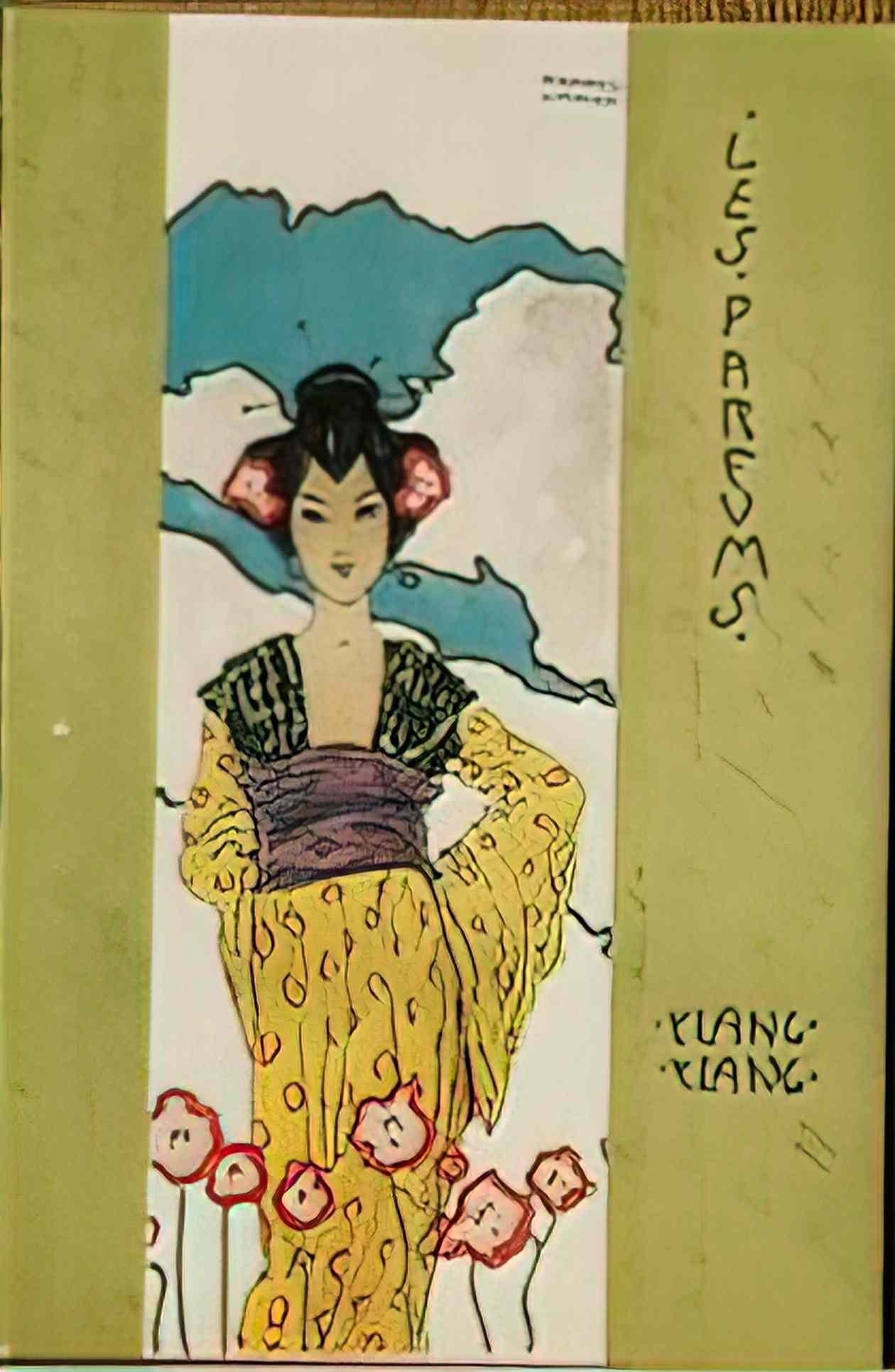 Raphael Kirchner parfums 1900 5 Art A4 Photo Print