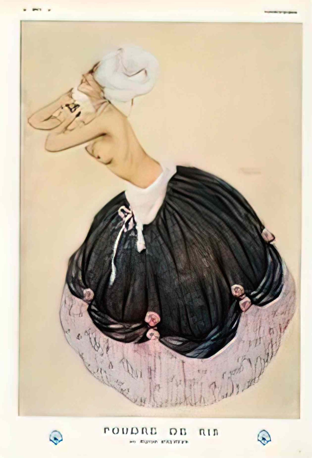 Raphael Kirchner powder of ris 1911 Art A4 Photo Print