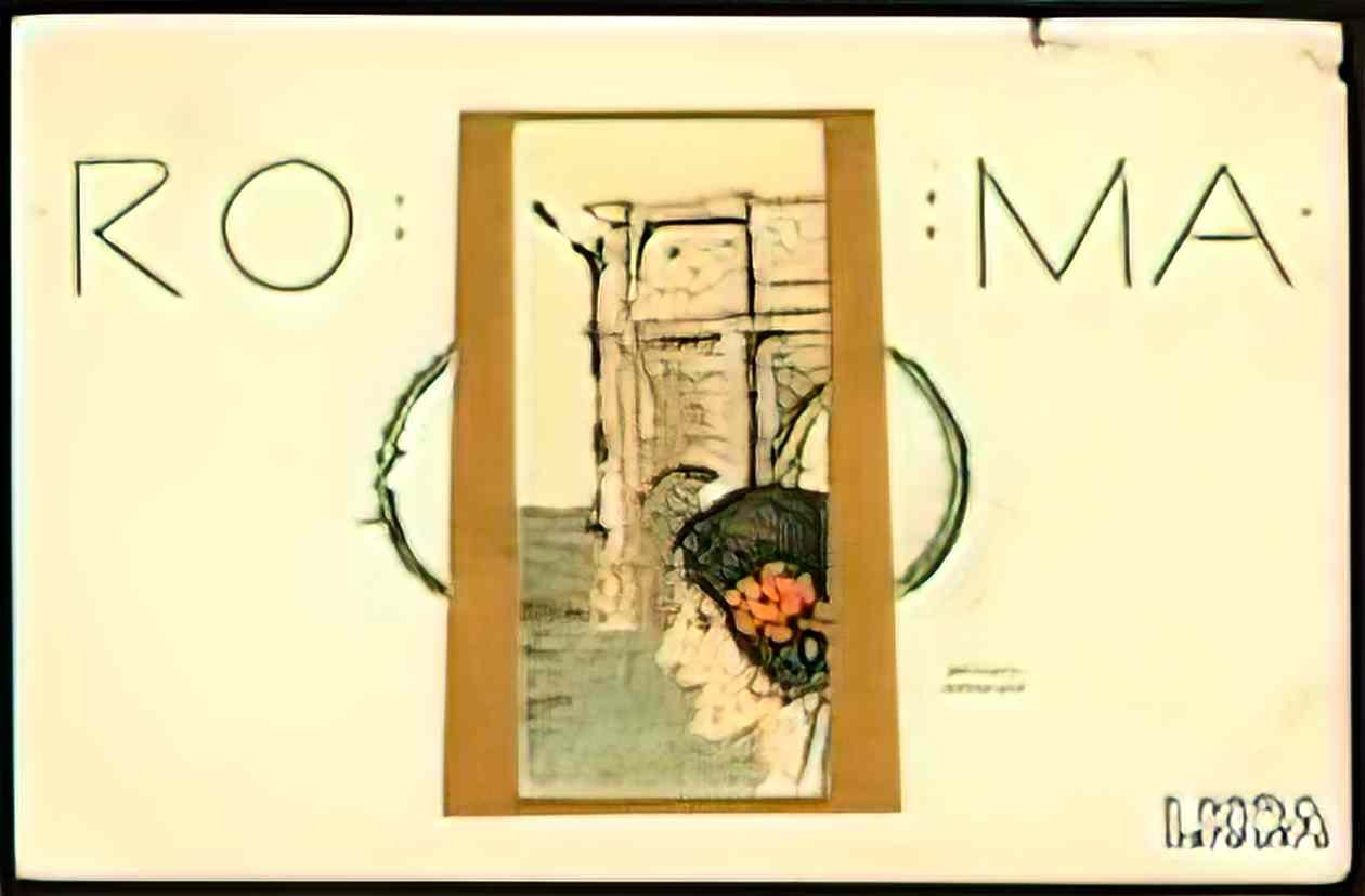 Raphael Kirchner roma 3 Art A4 Photo Print