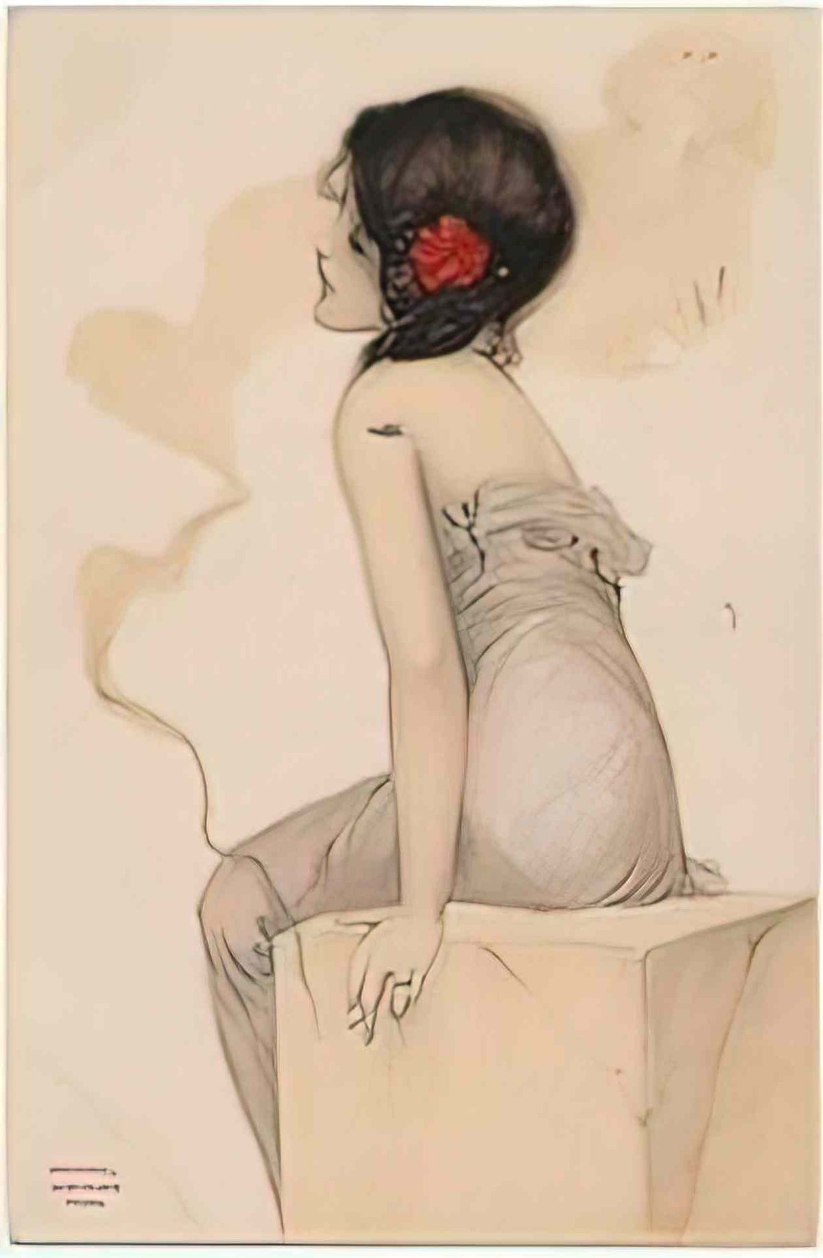 Raphael Kirchner smoking women 1904 4 Art A4 Photo Print