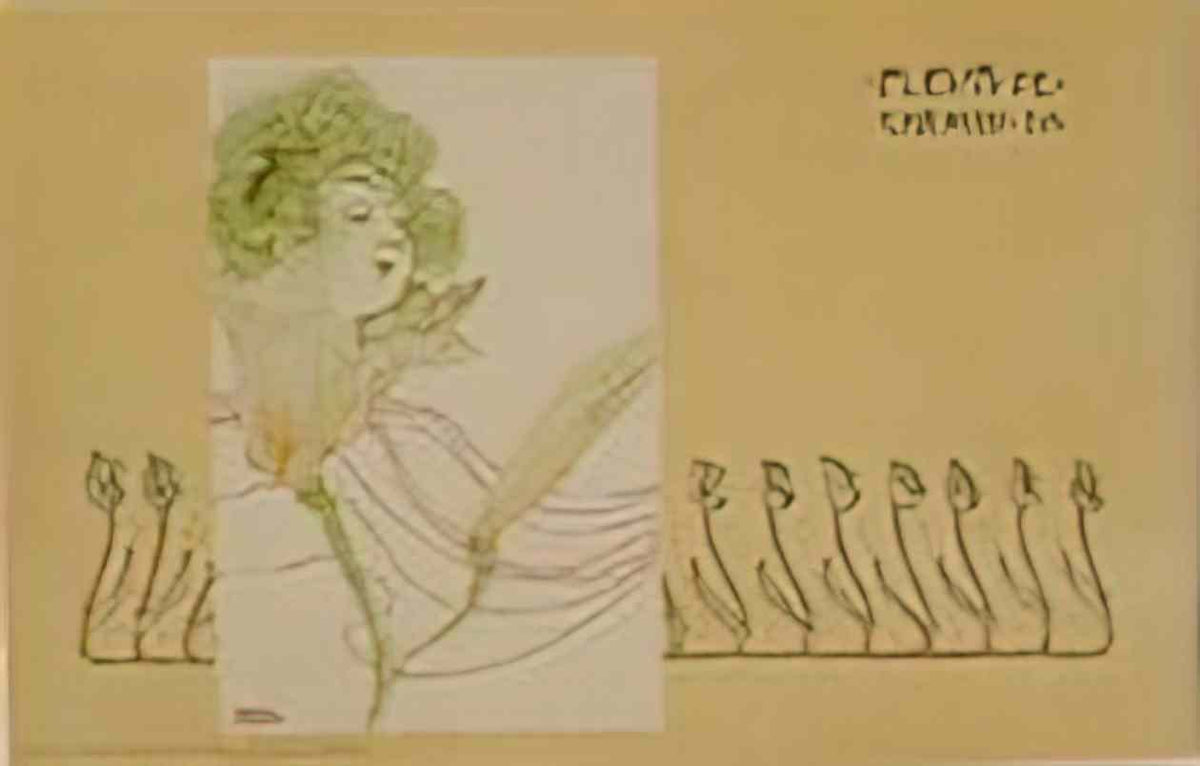 Raphael Kirchner street flowers 1899 2 Art A4 Photo Print