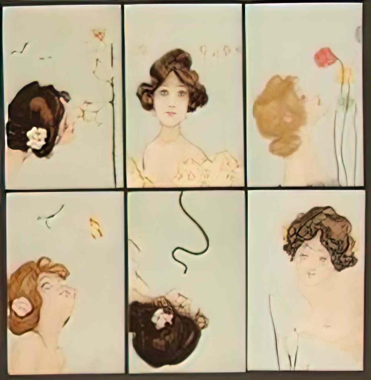 Raphael Kirchner sun women Art A4 Photo Print