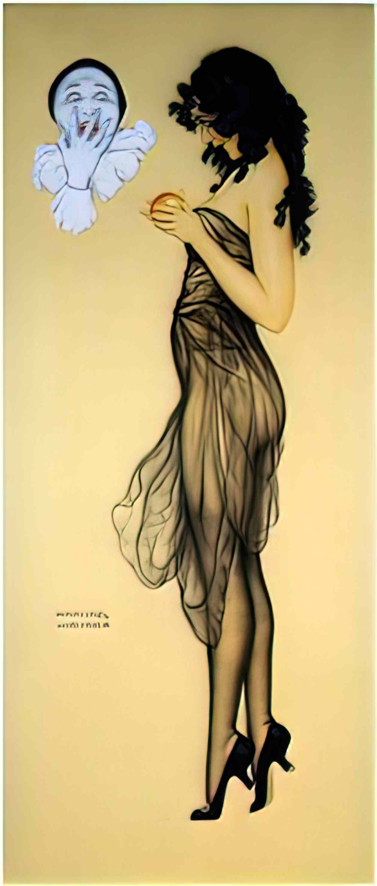 Raphael Kirchner temptation Art A4 Photo Print