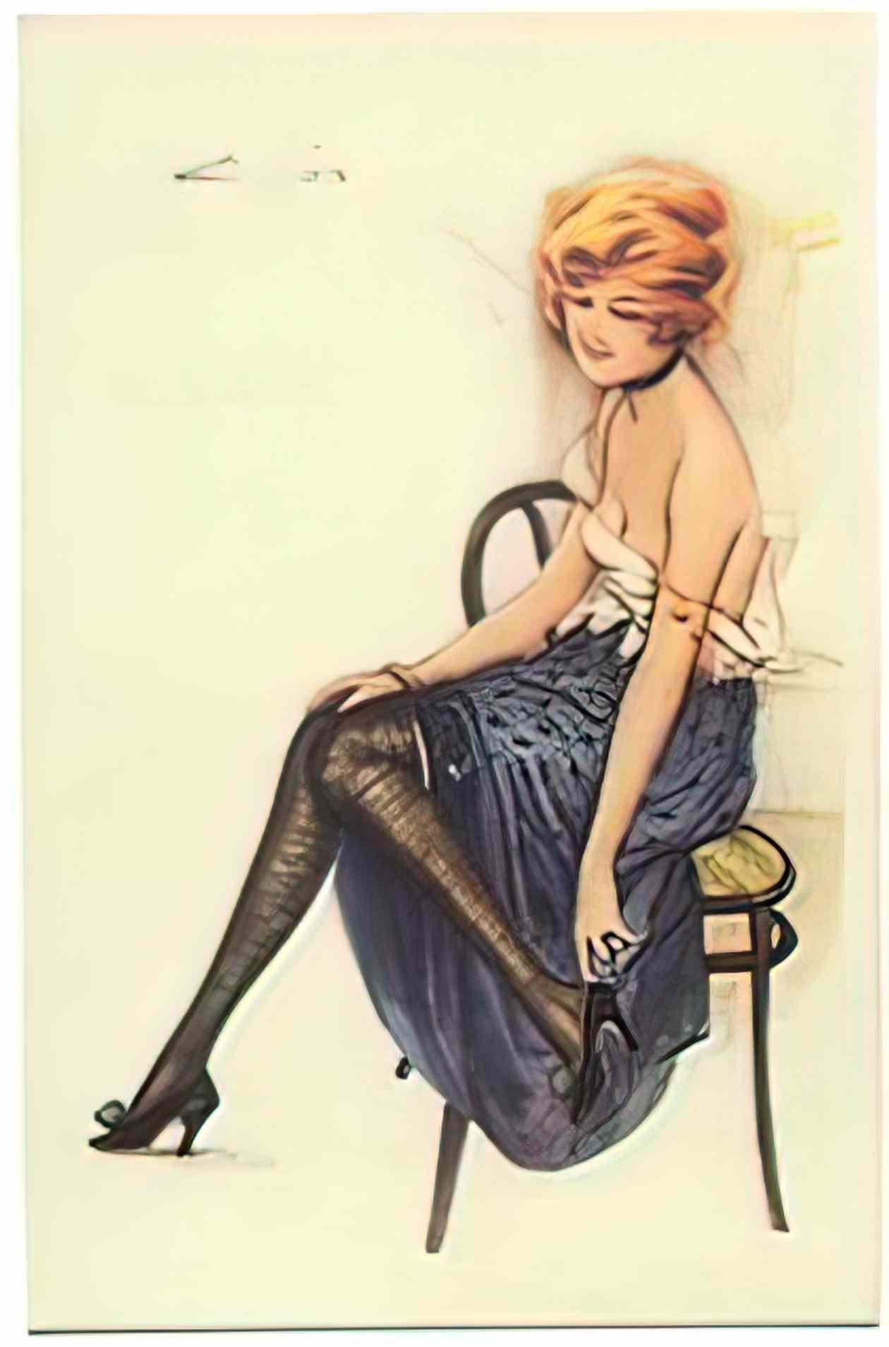 Raphael Kirchner unknown 1916 2 Art A4 Photo Print