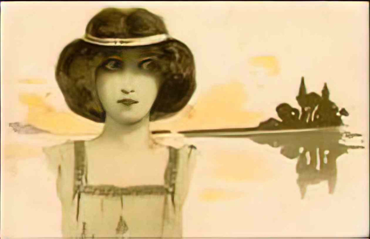 Raphael Kirchner unknown Art A4 Photo Print