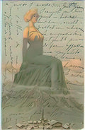 Raphael Kirchner women dominating landscapes 1903 1 Art A4 Photo Print