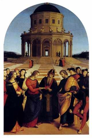 Raphael Marriage Of The Virgin A4 Photo Print