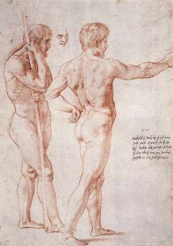 Raphael Nude Study A4 Photo Print