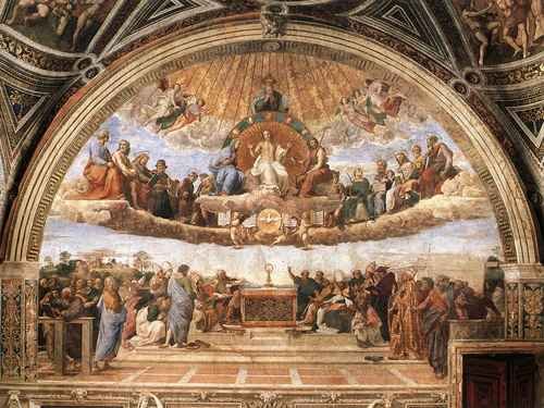 Raphael Raphael Disputation of the Holy Sacrament La Disputa A4 Photo Print