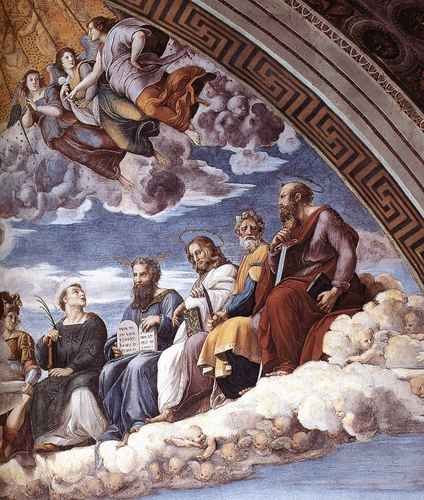 Raphael Raphael La Disputa detail10 A4 Photo Print