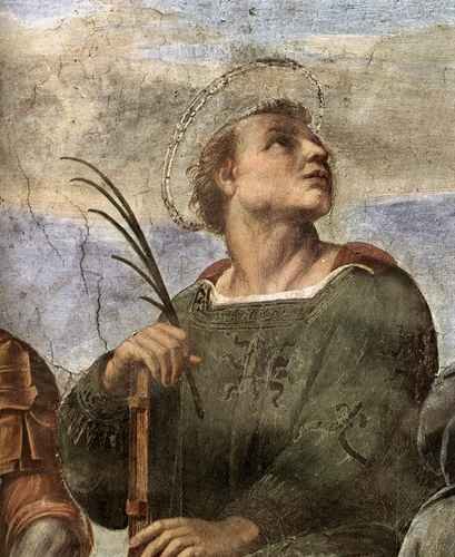 Raphael Raphael La Disputa detail5 A4 Photo Print