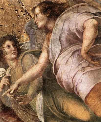 Raphael Raphael La Disputa detail6 A4 Photo Print
