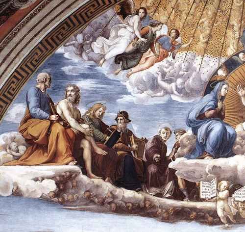 Raphael Raphael La Disputa detail9 A4 Photo Print