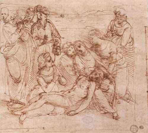 Raphael Raphael Lamentation over the Dead Christ A4 Photo Print
