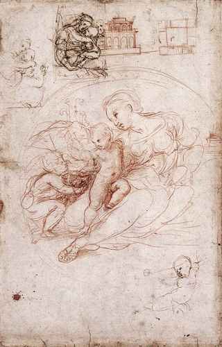 Raphael Raphael Madonna Studies A4 Photo Print