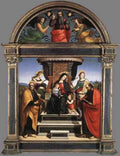 Raphael Raphael Madonna and Child Enthroned with Saints c1504 A4 Photo Print