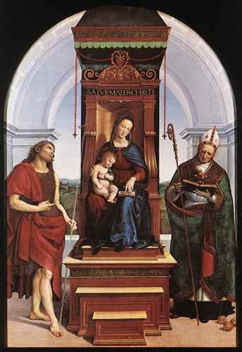 Raphael Raphael Madonna and Child The Ansidei Altarpiece A4 Photo Print