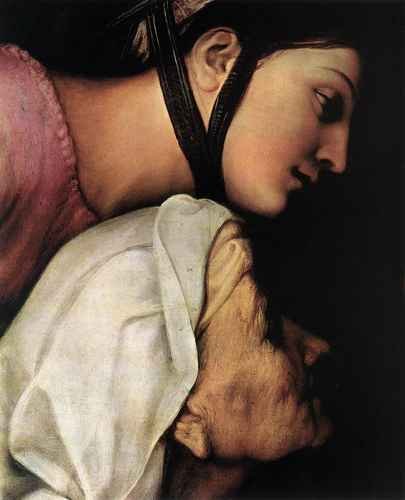 Raphael Raphael Madonna dellImpannata detail1 A4 Photo Print