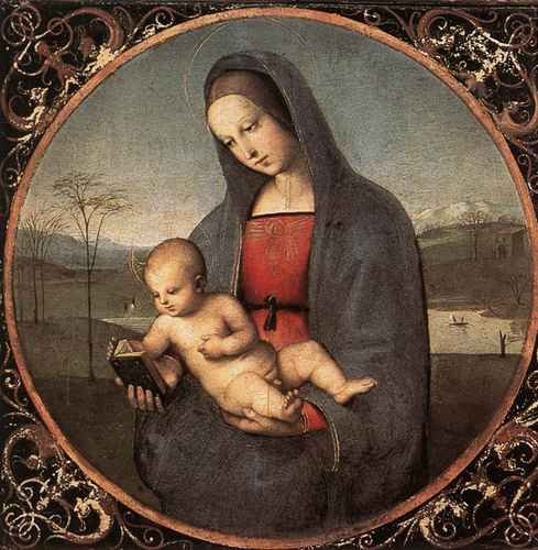 Raphael Raphael Madonna with the Book Connestabile Madonna A4 Photo Print