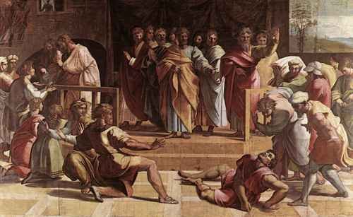 Raphael Raphael The Death of Ananias A4 Photo Print