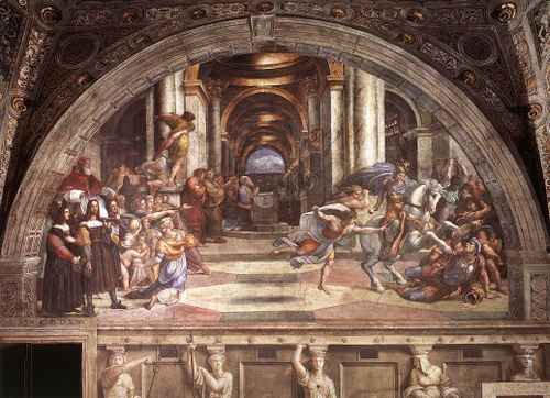 Raphael Raphael The Expulsion of Heliodorus from the Temple A4 Photo Print