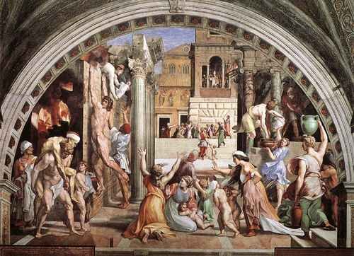 Raphael Raphael The Fire in the Borgo A4 Photo Print
