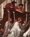 Raphael Raphael The Mass at Bolsena detail1 A4 Photo Print