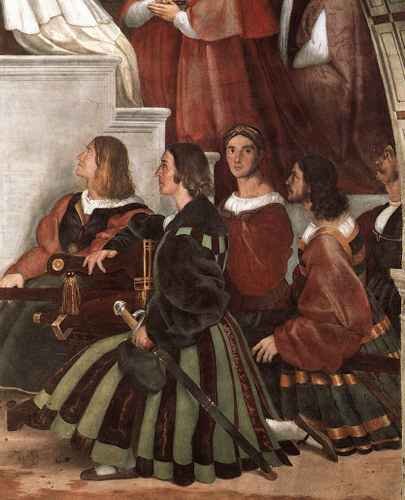 Raphael Raphael The Mass at Bolsena detail2 A4 Photo Print