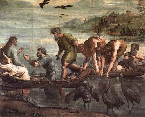 Raphael Raphael The Miraculous Draught of Fishes A4 Photo Print