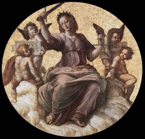 Raphael Raphael The Stanza della Segnatura Justice A4 Photo Print