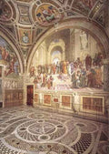 Raphael Raphael View of the Stanza della Segnatura A4 Photo Print