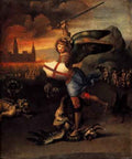 Raphael Saint Michael and the Dragon A4 Photo Print