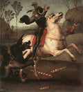Raphael St George Fighting The Dragon A4 Photo Print