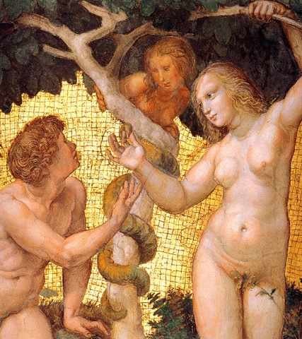 Raphael StanzDellSegnaturAdam And Eve A4 Photo Print