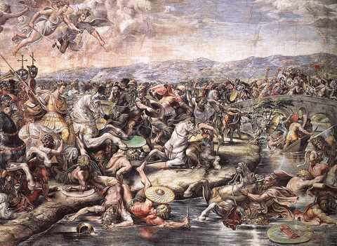Raphael The Battle At Pons Milvius Detail1 A4 Photo Print