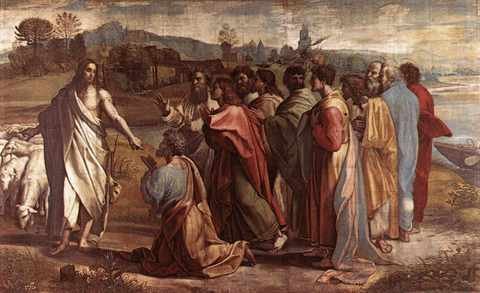 Raphael The Handing Over The Keys A4 Photo Print