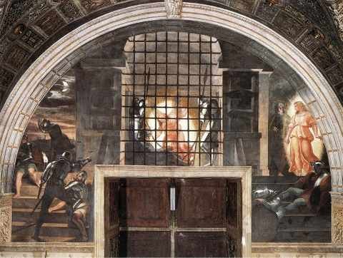 Raphael The Liberation Of St Peter A4 Photo Print