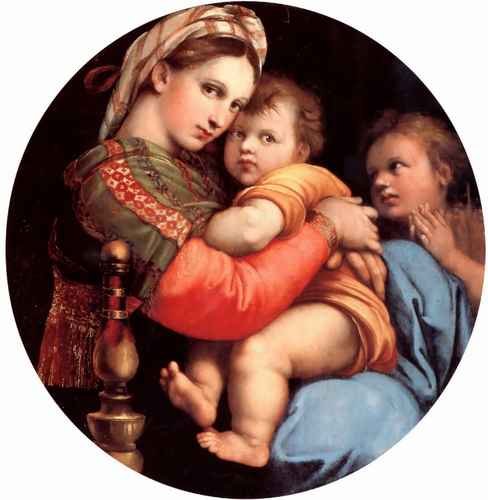 Raphael The Madonna of the Chair A4 Photo Print
