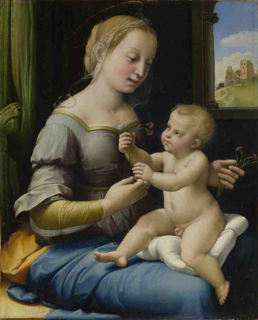 Raphael The Madonna of the Pinks La Madonna dei Garofani A4 Photo Print